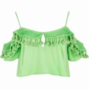 NWT River Island Boho Tassel Crop  Top